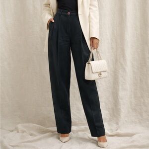 Vintage 100% Silk Trousers - Four Seasons